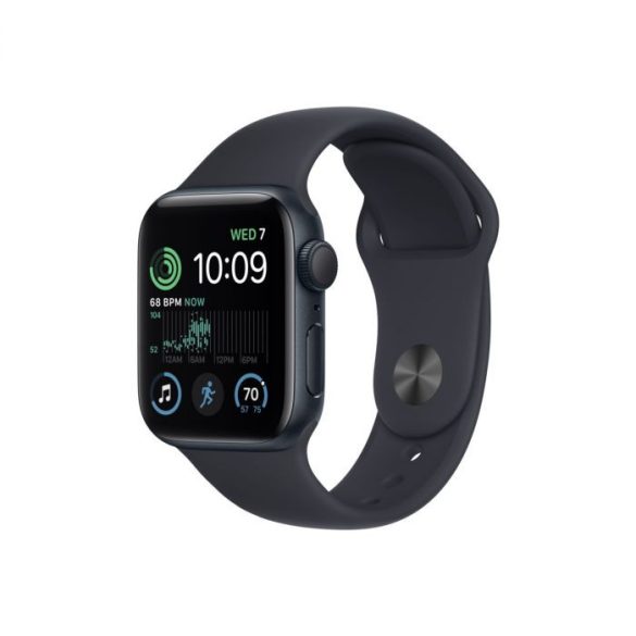 Apple Watch SE (2022) GPS 40mm Éjfekete Aluminium tok Éjfekete sportszíjjal